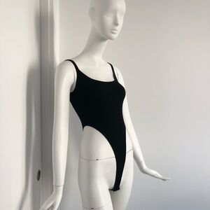 Set of Two Zara Black and White Ribbed bodysuits
